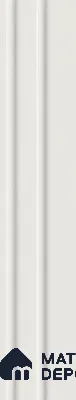 Snow White 10 ft x 0.89 ft (3060x270 mm) Wave Pastel Design Interior & Exterior Wall & Ceiling Panel - 16 mm | Suitable for Balcony, Facade & Open Area | Width is Subjected to 5% Variation