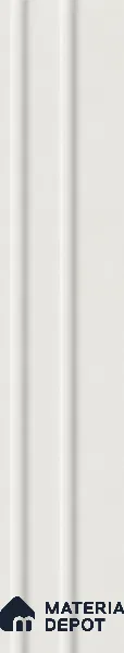 Snow White 10 ft x 0.89 ft (3060x270 mm) Wave Pastel Design Interior & Exterior Wall & Ceiling Panel - 16 mm | Suitable for Balcony, Facade & Open Area | Width is Subjected to 5% Variation