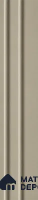 Mocha 10 ft x 0.89 ft (3060x270 mm) Wave Pastel Design Interior & Exterior Wall & Ceiling Panel - 16 mm | Suitable for Balcony, Facade & Open Area | Width is Subjected to 5% Variation