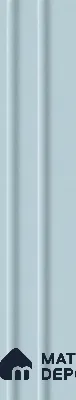 Sky Blue 10 ft x 0.89 ft (3060x270 mm) Wave Pastel Design Interior & Exterior Wall & Ceiling Panel - 16 mm | Suitable for Balcony, Facade & Open Area | Width is Subjected to 5% Variation