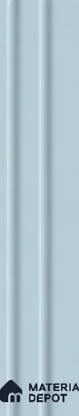 Sky Blue 10 ft x 0.89 ft (3060x270 mm) Wave Pastel Design Interior & Exterior Wall & Ceiling Panel - 16 mm | Suitable for Balcony, Facade & Open Area | Width is Subjected to 5% Variation