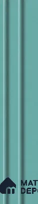 Steel Blue 10 ft x 0.89 ft (3060x270 mm) Wave Pastel Design Interior & Exterior Wall & Ceiling Panel - 16 mm | Suitable for Balcony, Facade & Open Area | Width is Subjected to 5% Variation