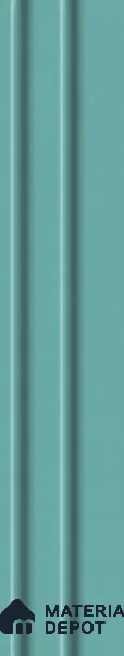 Steel Blue 10 ft x 0.89 ft (3060x270 mm) Wave Pastel Design Interior & Exterior Wall & Ceiling Panel - 16 mm | Suitable for Balcony, Facade & Open Area | Width is Subjected to 5% Variation