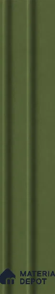 Forest Green 10 ft x 0.89 ft (3060x270 mm) Wave Pastel Design Interior & Exterior Wall & Ceiling Panel - 16 mm | Suitable for Balcony, Facade & Open Area | Width is Subjected to 5% Variation
