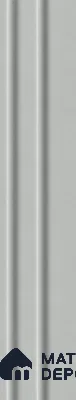 Light Grey 10 ft x 0.89 ft (3060x270 mm) Wave Pastel Design Interior & Exterior Wall & Ceiling Panel - 16 mm | Suitable for Balcony, Facade & Open Area | Width is Subjected to 5% Variation