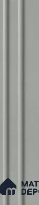 Cloud Grey 10 ft x 0.89 ft (3060x270 mm) Wave Pastel Design Interior & Exterior Wall & Ceiling Panel - 16 mm | Suitable for Balcony, Facade & Open Area | Width is Subjected to 5% Variation