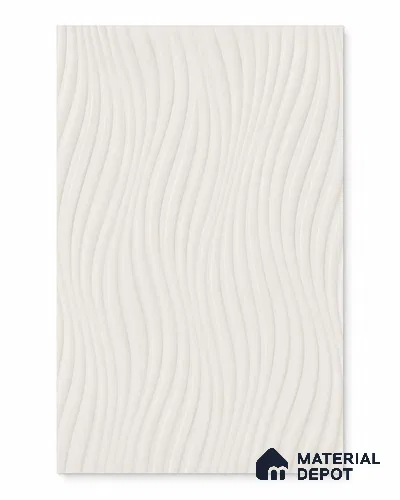 Ripple Carved 7.5 ft x 6.2 ft CNC Made HDHMR Pnale - 25 mm