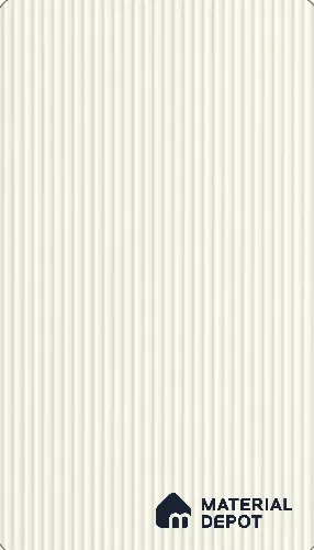 Frosty White Fluted Look LM 26691 8 ft x 4 ft Micro Fluted Finish Decorative Laminate- 1 mm | Ideal For Living room, bedroom, and kitchen cabinets