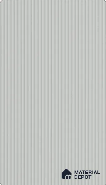 Cape Grey Fluted Look LM 26695 8 ft x 4 ft Micro Fluted Finish Decorative Laminate- 1 mm | Ideal For Living room, bedroom, and kitchen cabinets