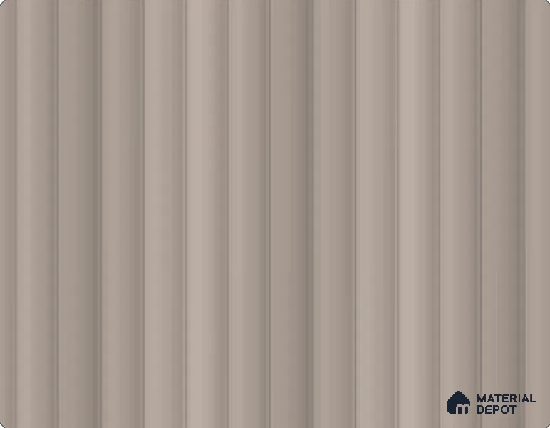 Foreshore Fluted Look LM 26723 8 ft x 4 ft Flute Finish Decorative Laminate- 1 mm | Ideal For Living room, bedroom, and kitchen cabinets