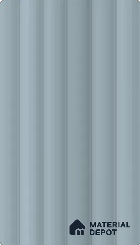 Marine Blue Fluted Look LM 26724 8 ft x 4 ft Flute Finish Decorative Laminate- 1 mm | Ideal For Living room, bedroom, and kitchen cabinets