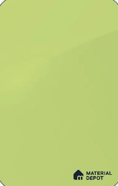 P. Green Solid Colors Look LM 26734 8 ft x 4 ft High Gloss Finish Decorative Laminate- 1 mm | Ideal For Living room, bedroom, and kitchen cabinets