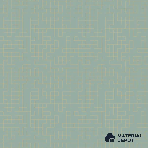 Mazescape Green Patterned Look LM 26911 8 ft x 4 ft Dry Matt Finish Decorative Laminate- 1 mm | Ideal For Living room, bedroom, and kitchen cabinets