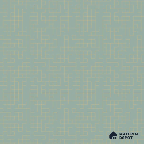 Mazescape Green Patterned Look LM 26911 8 ft x 4 ft Dry Matt Finish Decorative Laminate- 1 mm | Ideal For Living room, bedroom, and kitchen cabinets