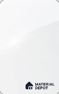 Natural White Solid Colors Look LM 26846 8 ft x 4 ft High Gloss Finish Decorative Laminate- 1 mm | Ideal For Living room, bedroom, and kitchen cabinets