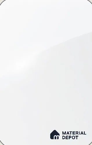 Natural White Solid Colors Look LM 26846 8 ft x 4 ft High Gloss Finish Decorative Laminate- 1 mm | Ideal For Living room, bedroom, and kitchen cabinets