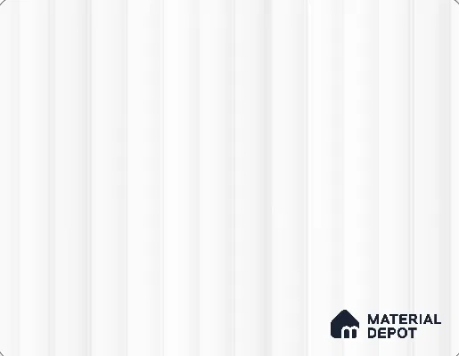 White Fluted Look LM 26714 8 ft x 4 ft Flute Finish Decorative Laminate- 1 mm | Ideal For Living room, bedroom, and kitchen cabinets