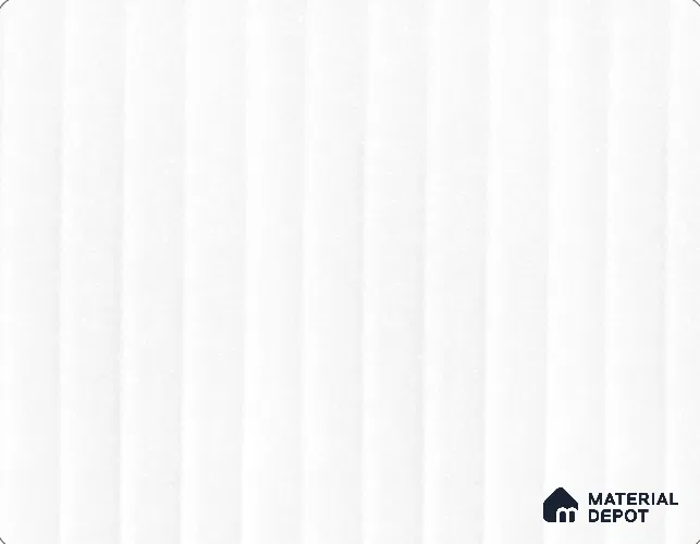 White Fluted Look LM 26697 8 ft x 4 ft Glossy Flute Finish Decorative Laminate- 1 mm | Ideal For Living room, bedroom, and kitchen cabinets