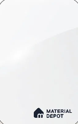 White Solid Colors Look LM 26745 8 ft x 4 ft High Gloss Finish Decorative Laminate- 1 mm | Ideal For Living room, bedroom, and kitchen cabinets