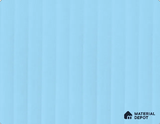 Sky Blue Fluted Look LM 26699 8 ft x 4 ft Glossy Flute Finish Decorative Laminate- 1 mm | Ideal For Living room, bedroom, and kitchen cabinets