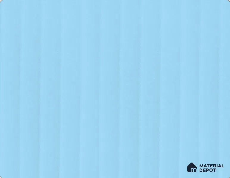 Sky Blue Fluted Look LM 26699 8 ft x 4 ft Glossy Flute Finish Decorative Laminate- 1 mm | Ideal For Living room, bedroom, and kitchen cabinets