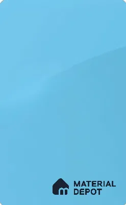 Sky Blue Solid Colors Look LM 26751 8 ft x 4 ft High Gloss Finish Decorative Laminate- 1 mm | Ideal For Living room, bedroom, and kitchen cabinets