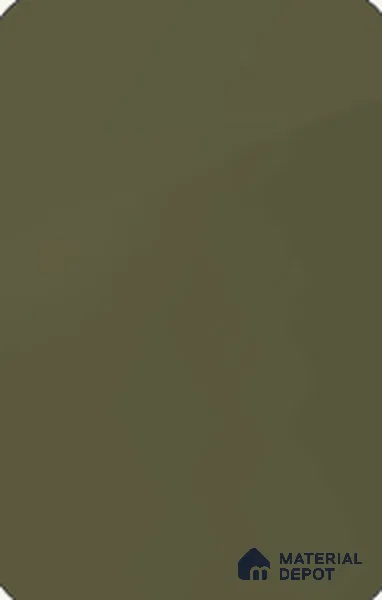 Army Green Solid Colors Look LM 26764 8 ft x 4 ft High Gloss Finish Decorative Laminate- 1 mm | Ideal For Living room, bedroom, and kitchen cabinets