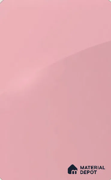 Ballerina Pink Solid Colors Look LM 26765 8 ft x 4 ft High Gloss Finish Decorative Laminate- 1 mm | Ideal For Living room, bedroom, and kitchen cabinets