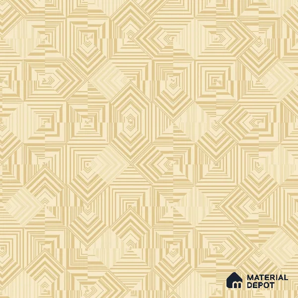 88530-4 | Golden Yellow Diamond Grid Texture PVC Patterned Wallpaper - 5 Meter x 42 Inch, 57.41 Sq. Ft. (Min. 15% Wastage)