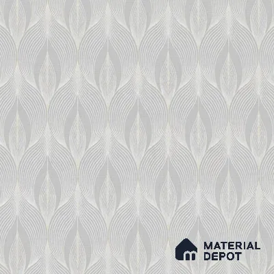 88540-3 | Silver Grey Leaf Texture PVC Patterned Wallpaper - 5 Meter x 42 Inch, 57.41 Sq. Ft. (Min. 15% Wastage)