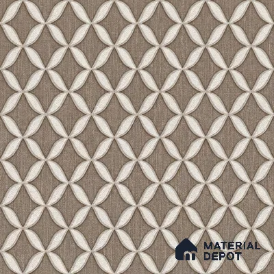 OR10-4 | Chestnut Brown Oval Trellis Lattice PVC Patterned Wallpaper - 5 Meter x 42 Inch, 57 Sq. Ft. (Min. 15% Wastage)
