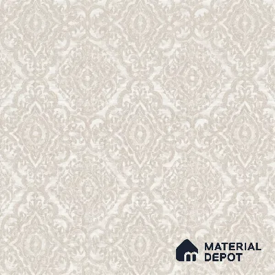 RD24-149 | Pearl Beige Lace Damask Patterned Wallpaper - 10 Meter x 21 Inch, 57 Sq. Ft.
