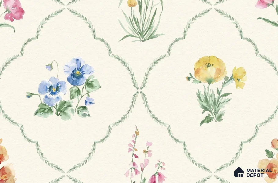 81402-1 | 5 Meter x 42 Inch Patterned Look Wallpaper - 57 Sq. Ft.