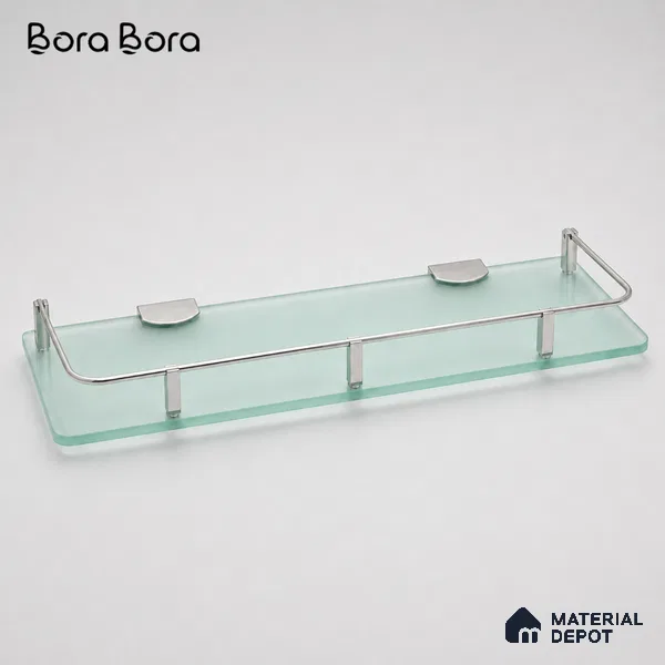 Glass Shelf 9005-GS 615 Swan 6x15 Chrome Finish SS 304 | 5 Years Warranty