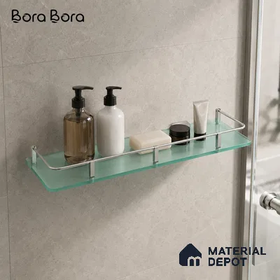 Glass Shelf 9005-GS 615 Swan 6x15 Chrome Finish SS 304 | 5 Years Warranty