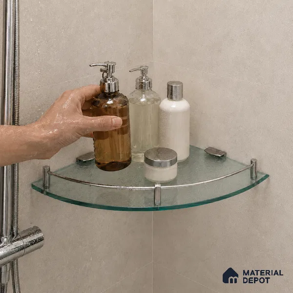 Glass Corner 9001-GC 1212 Swan Chrome Finish SS 304 | 5 Years Warranty