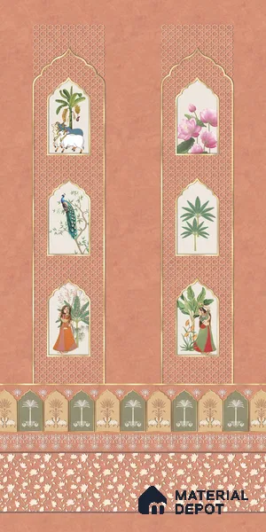 Rang Mahal LM 25876 8 ft x 4 ft Texture Finish Digital Laminate - 1 mm | Suitable for Bedroom, Feature Wall, Wardrobe