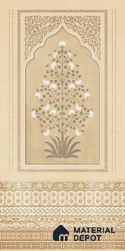 Desert Flora LM 25877 8 ft x 4 ft Texture Finish Digital Laminate - 1 mm | Suitable for Bedroom, Feature Wall, Wardrobe