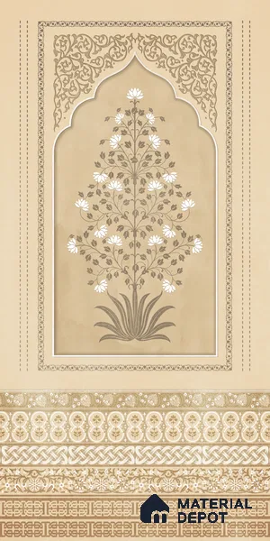 Desert Flora LM 25877 8 ft x 4 ft Texture Finish Digital Laminate - 1 mm | Suitable for Bedroom, Feature Wall, Wardrobe
