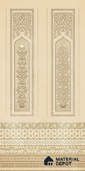 Desert Bloom LM 25878 8 ft x 4 ft Texture Finish Digital Laminate - 1 mm | Suitable for Bedroom, Feature Wall, Wardrobe