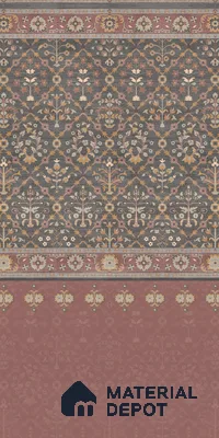 Vintage Rug LM 25884 8 ft x 4 ft Texture Finish Digital Laminate - 1 mm | Suitable for Bedroom, Feature Wall, Wardrobe