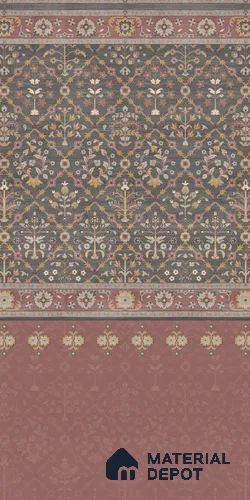 Vintage Rug LM 25884 8 ft x 4 ft Texture Finish Digital Laminate - 1 mm | Suitable for Bedroom, Feature Wall, Wardrobe