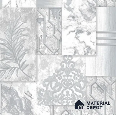 AA101001 | 9.5 Meter x 21 Inch PVC Patterned Look Wallpaper - 55 Sq. Ft. | Minimum 15% wastage during installation