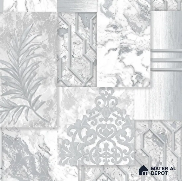 AA101001 | 9.5 Meter x 21 Inch PVC Patterned Look Wallpaper - 55 Sq. Ft. | Minimum 15% wastage during installation
