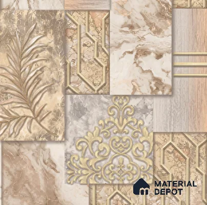 AA101007 | 9.5 Meter x 21 Inch PVC Patterned Look Wallpaper - 55 Sq. Ft. | Minimum 15% wastage during installation
