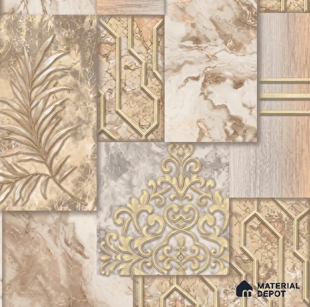 AA101007 | 9.5 Meter x 21 Inch PVC Patterned Look Wallpaper - 55 Sq. Ft. | Minimum 15% wastage during installation