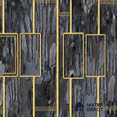 AA100808 | 9.5 Meter x 21 Inch PVC Patterned Look Wallpaper - 55 Sq. Ft. | Minimum 15% wastage during installation