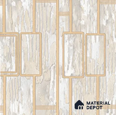 AA100802 | 9.5 Meter x 21 Inch PVC Patterned Look Wallpaper - 55 Sq. Ft. | Minimum 15% wastage during installation