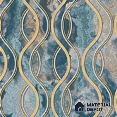 AA100904 | 9.5 Meter x 21 Inch PVC Patterned Look Wallpaper - 55 Sq. Ft. | Minimum 15% wastage during installation