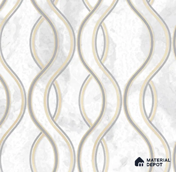 AA100908 | 9.5 Meter x 21 Inch PVC Patterned Look Wallpaper - 55 Sq. Ft. | Minimum 15% wastage during installation